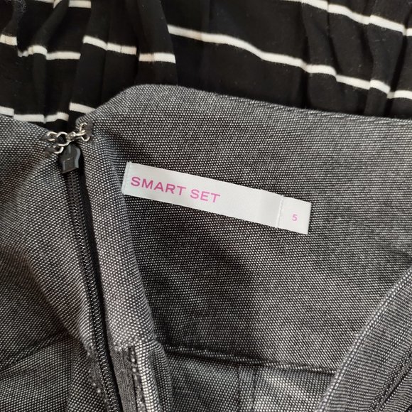 Smart Set High-waisted Grey Dress Skirt - Picture 6 of 6